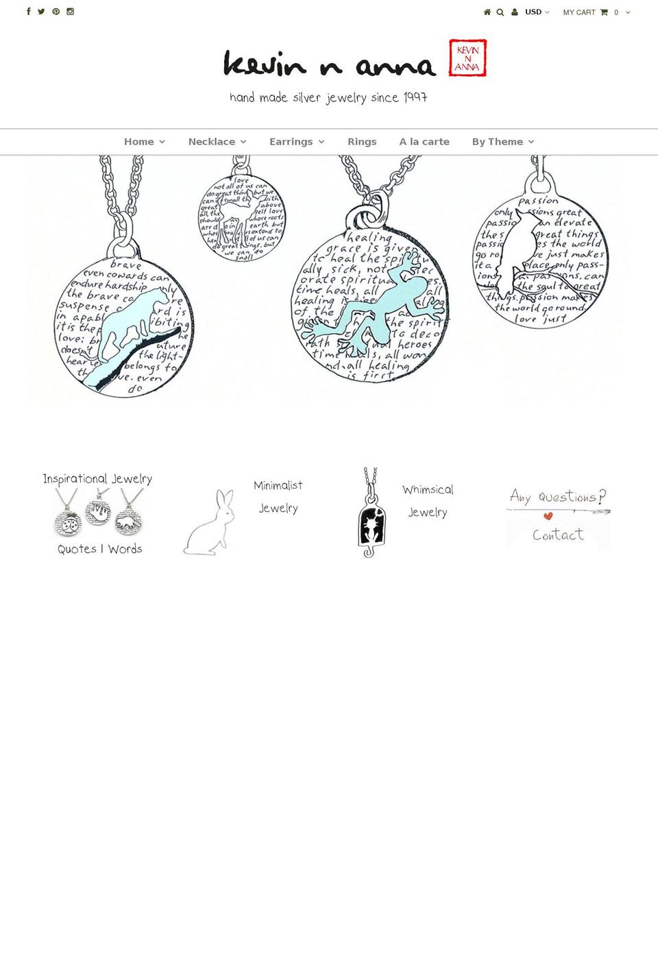 kevinnanna.com shopify website screenshot