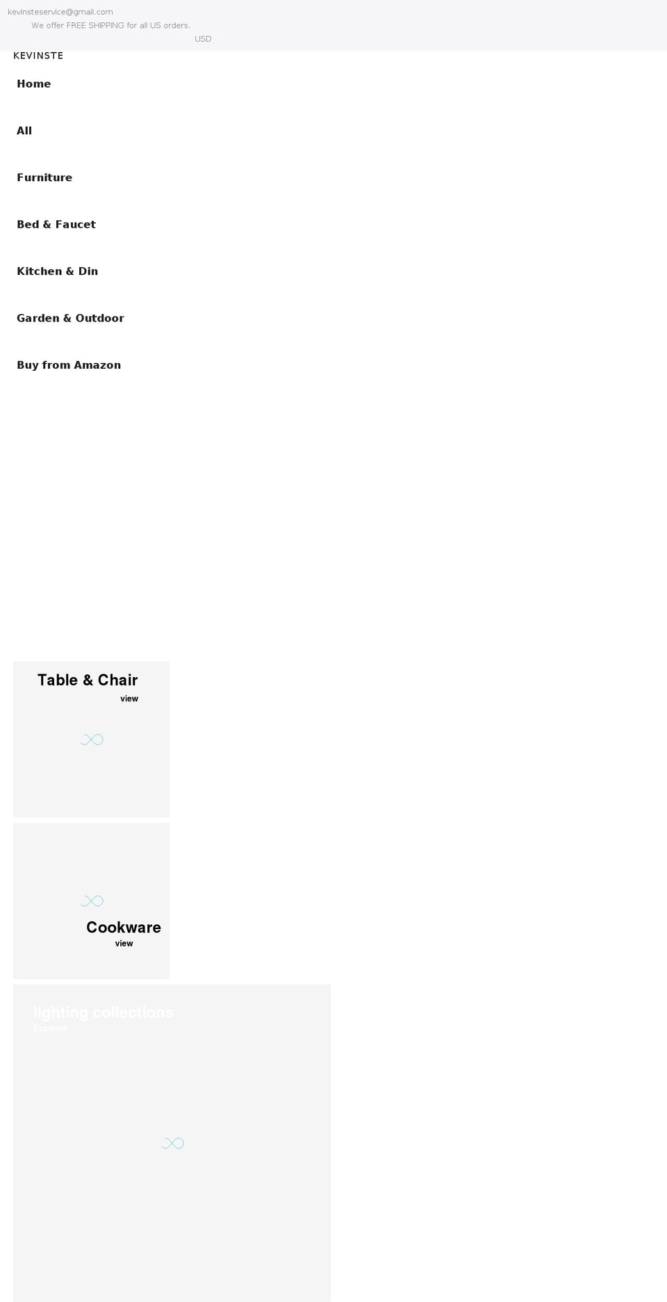kevinste.com shopify website screenshot