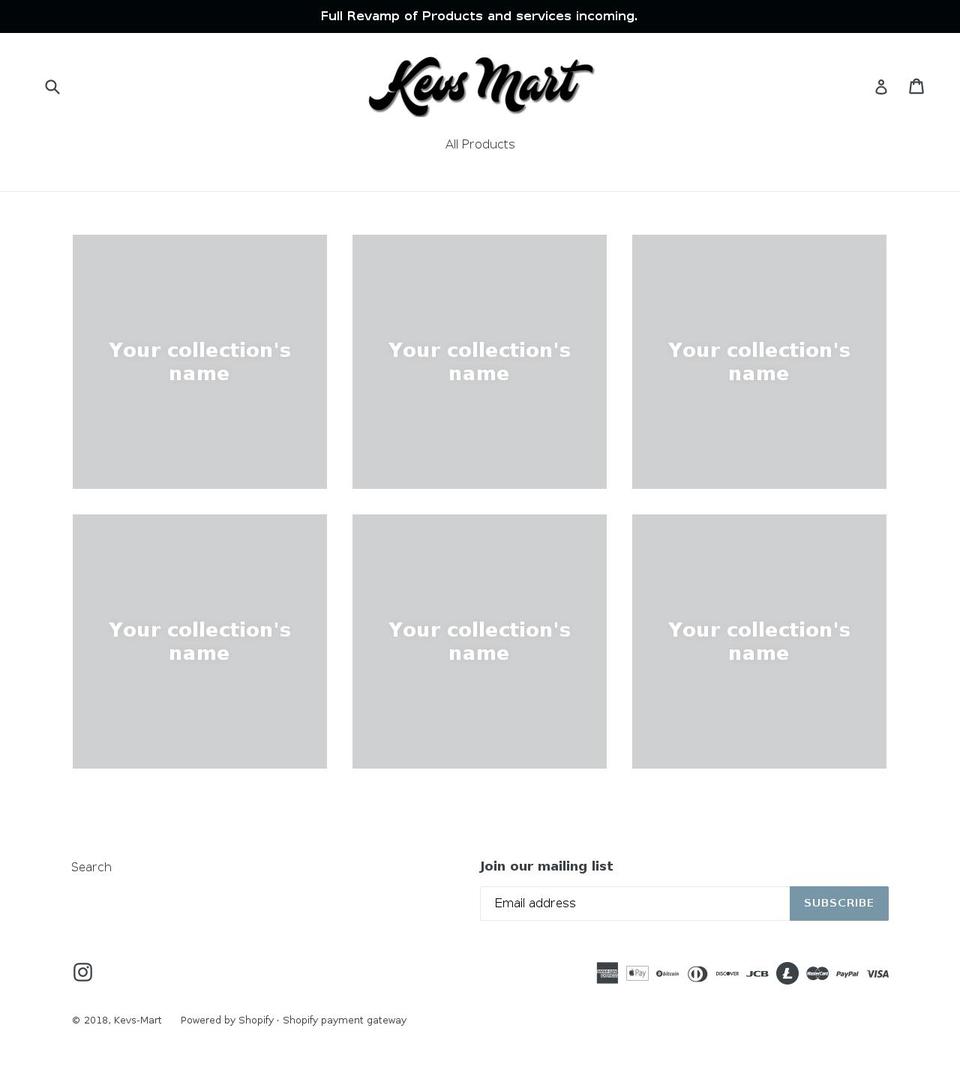 kevsmart.com — Shopify storefront screenshot