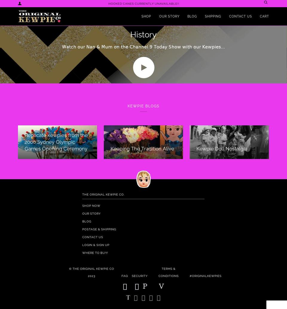 kewpielove.com shopify website screenshot