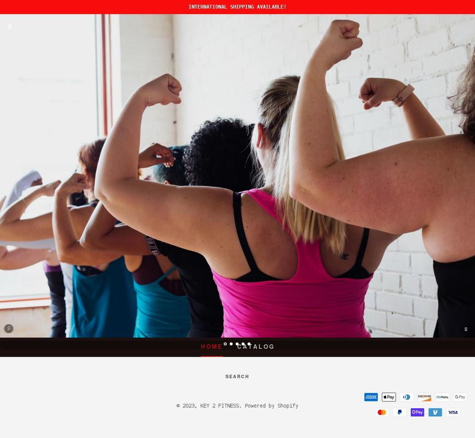 key2fitness2020.com shopify website screenshot