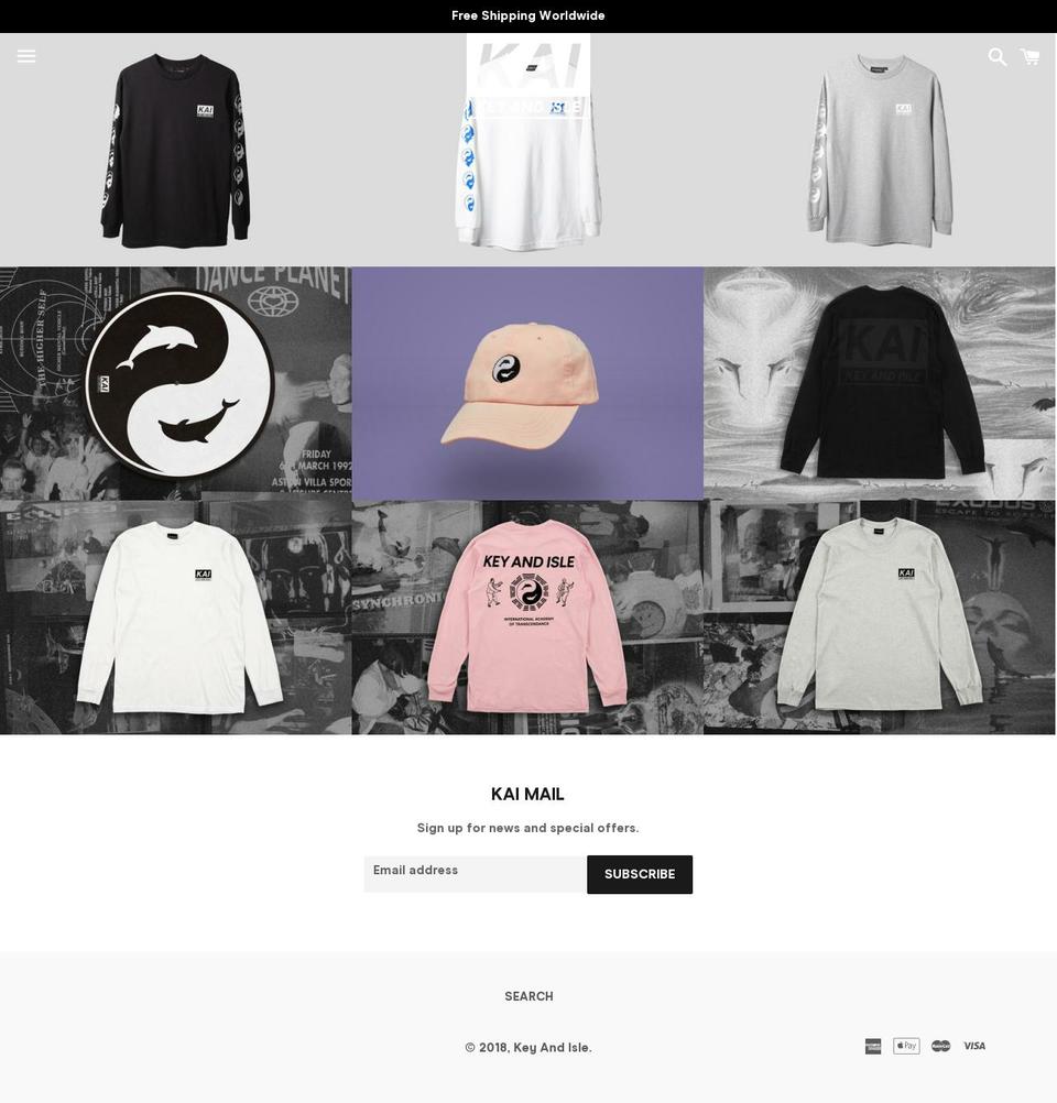 keyandisle.com shopify website screenshot