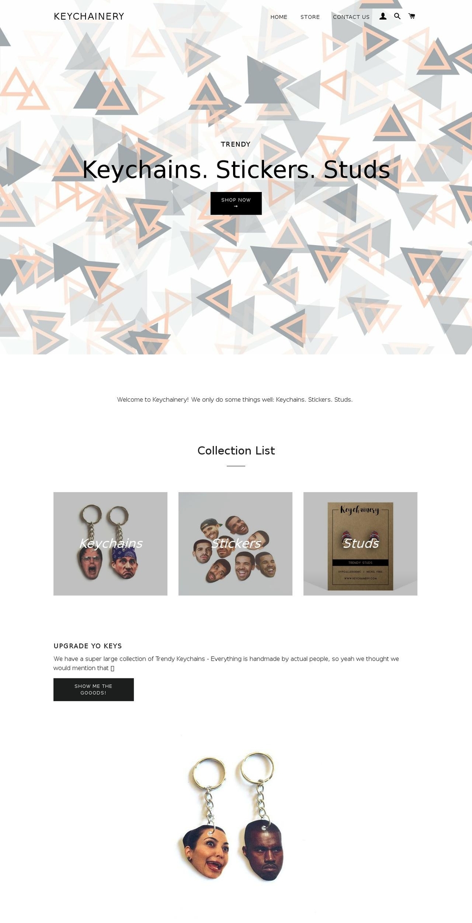 keychainery.com shopify website screenshot