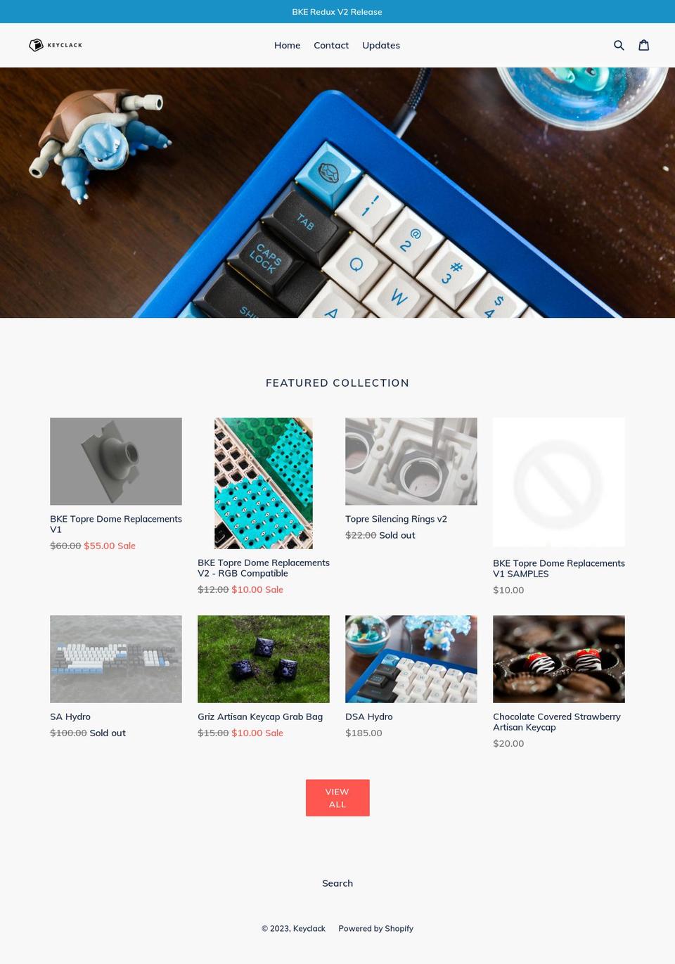 keyclack.com shopify website screenshot