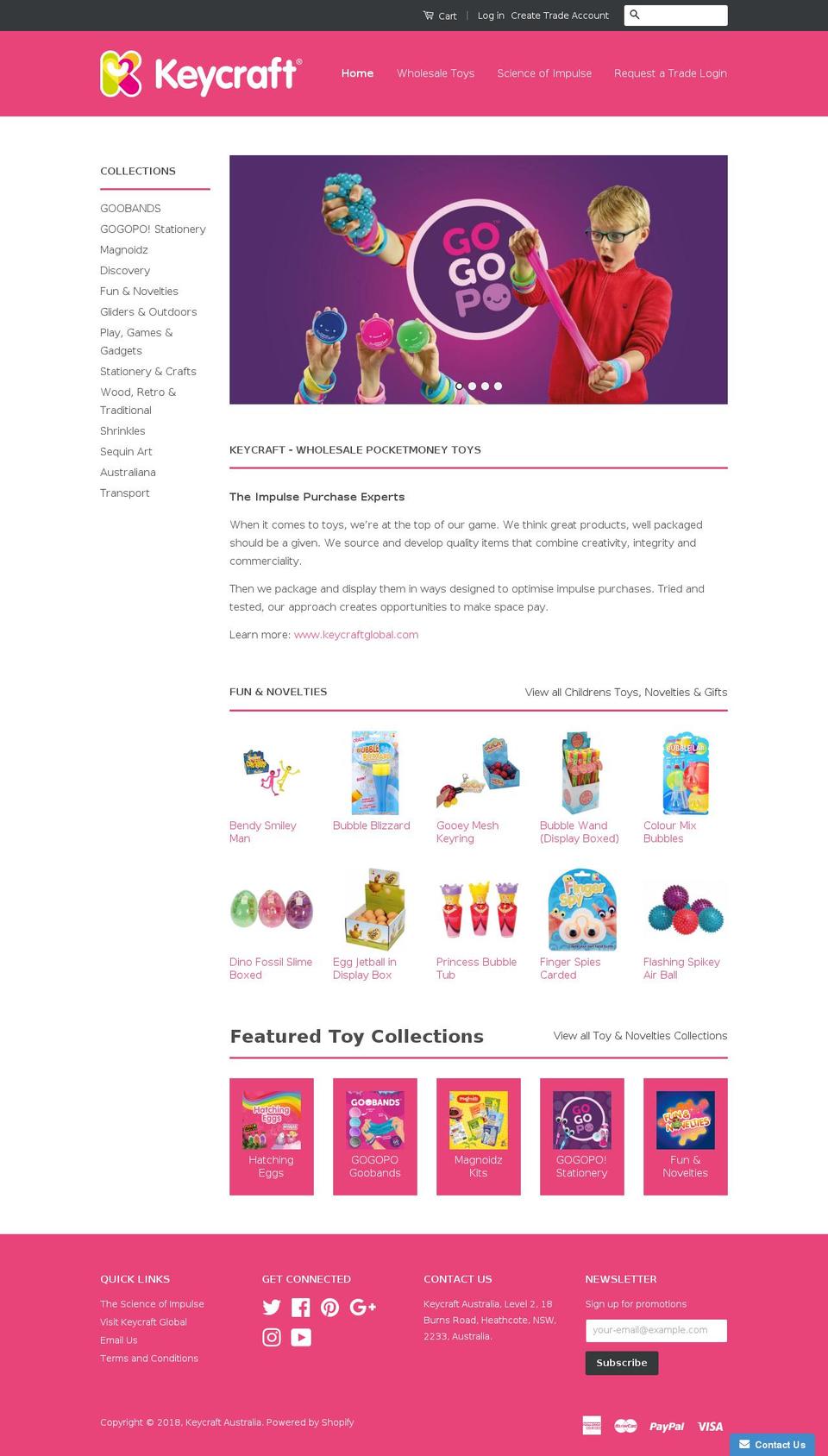 keycraftau.com.au shopify website screenshot