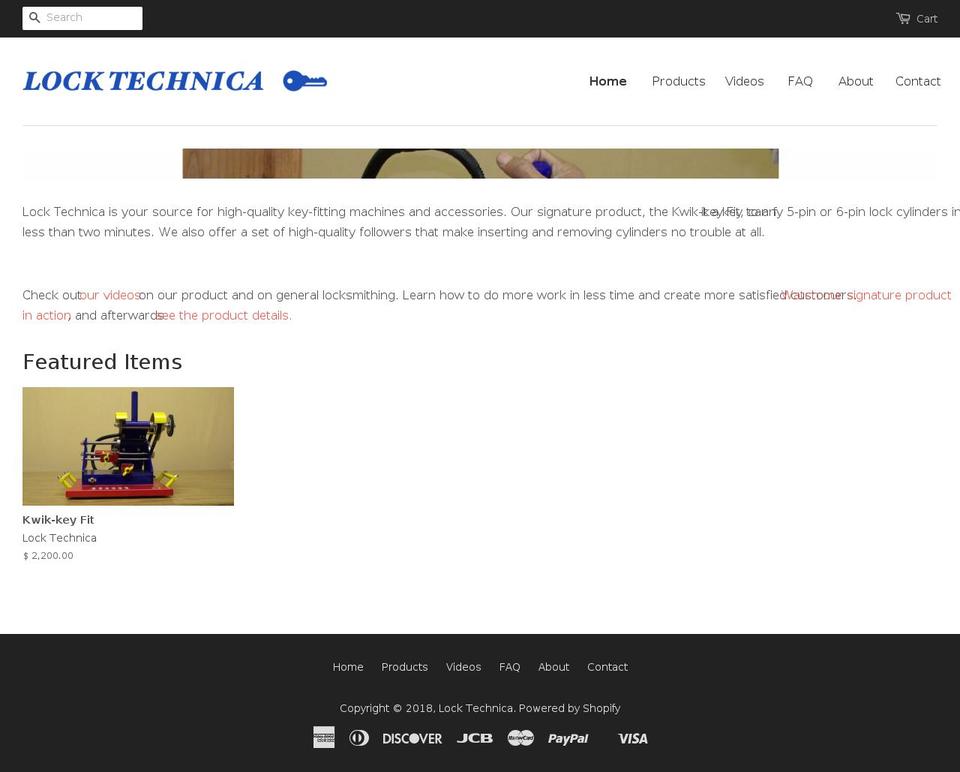 keyfitmachines.com — Shopify storefront screenshot
