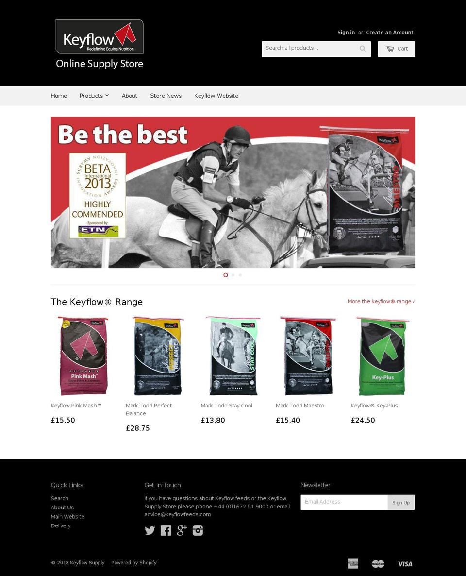 keyflowsupply.com — Shopify storefront screenshot