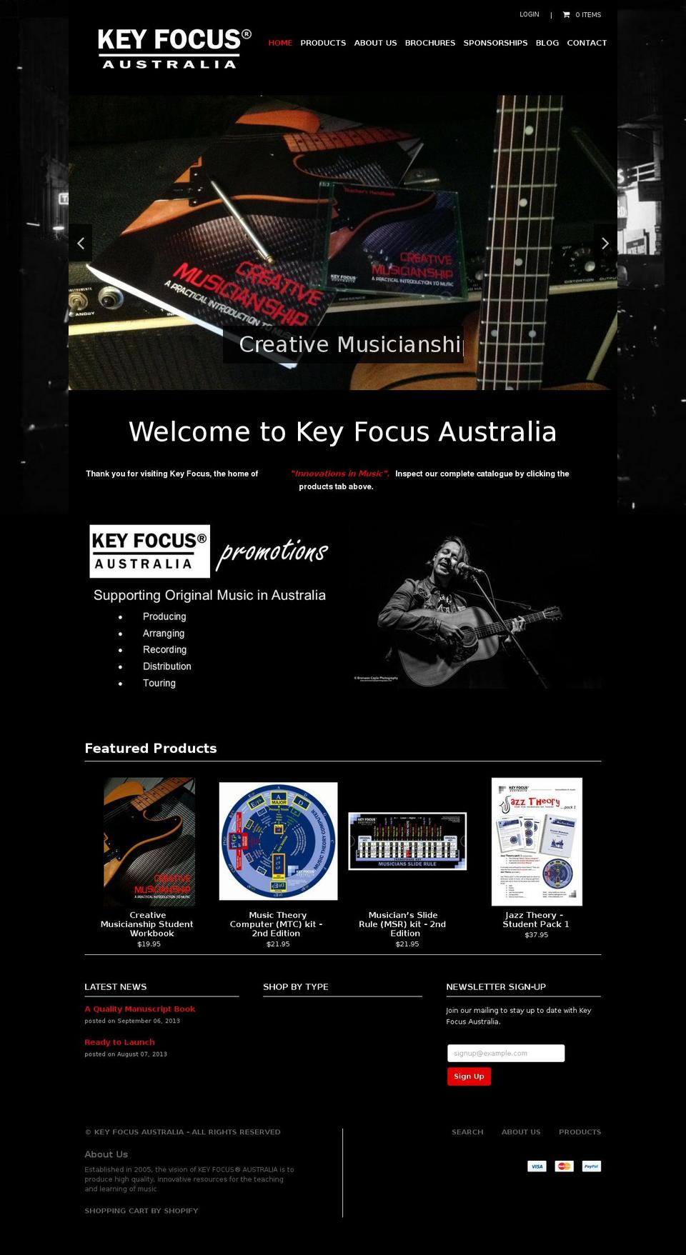 keyfocus.com.au shopify website screenshot