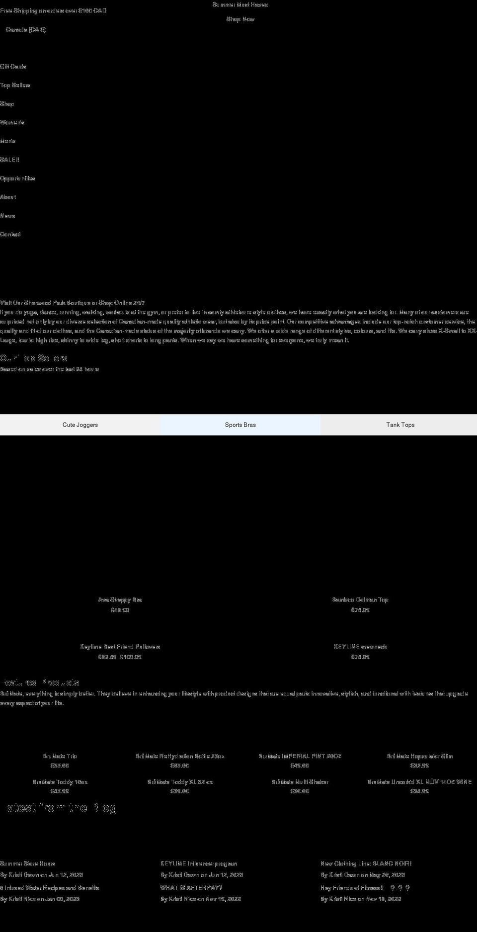 keylimeathleticwear.com shopify website screenshot