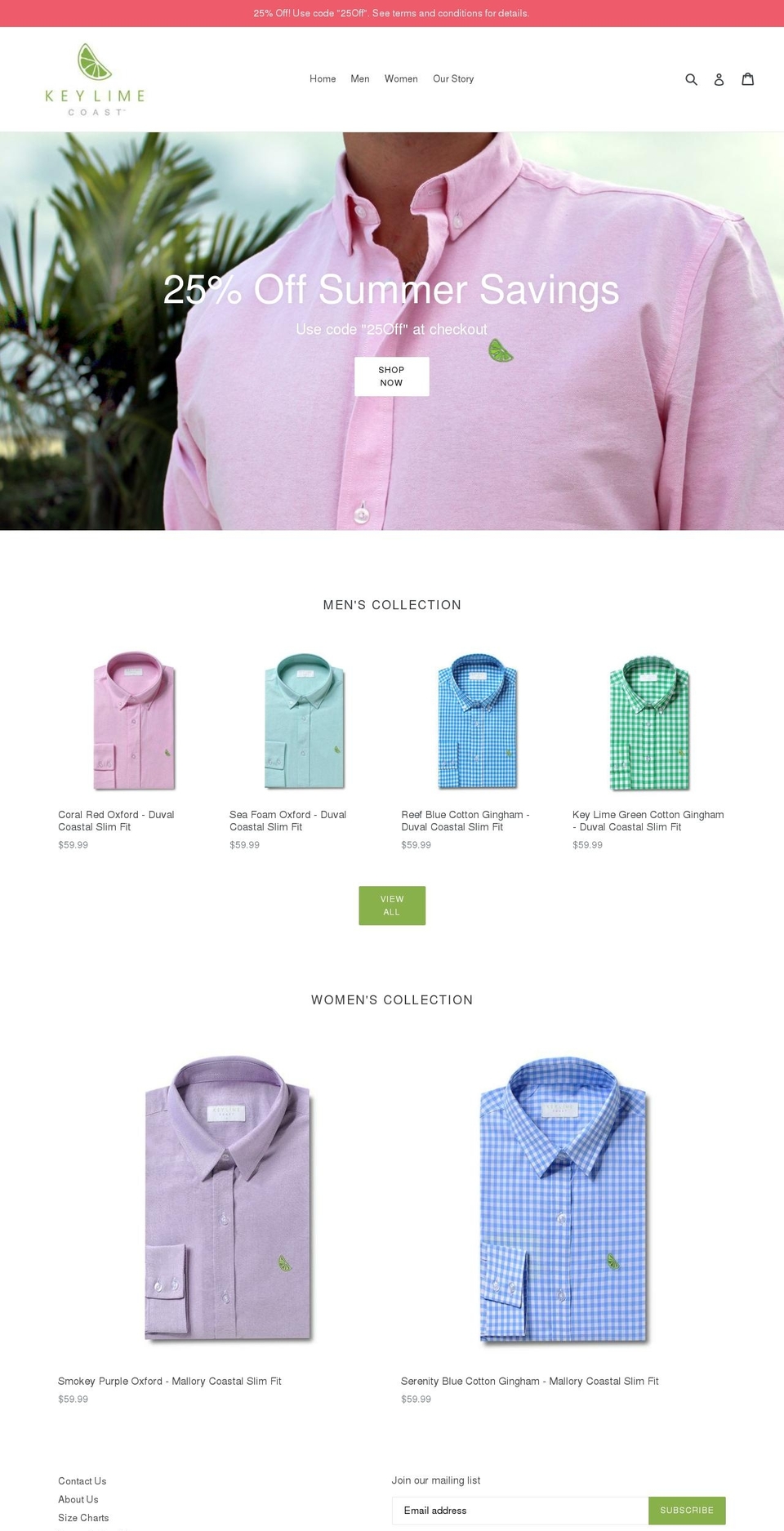 keylimecoast.com — Shopify storefront screenshot