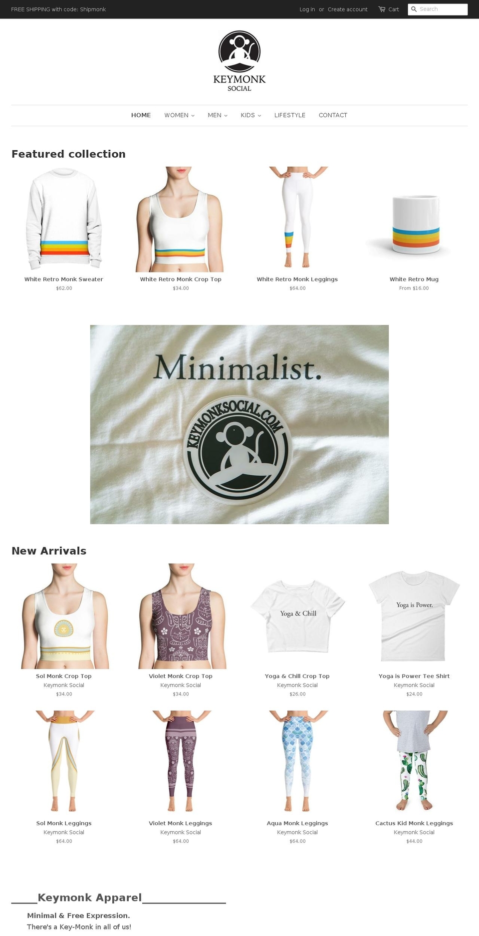 keymonksocial.com — Shopify storefront screenshot