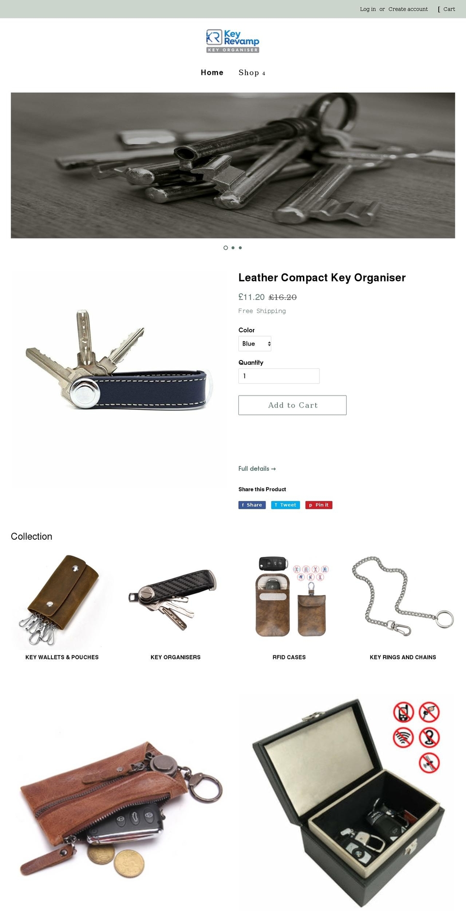 keyrevamp.com shopify website screenshot