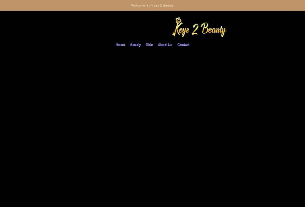 keys2beauty.com shopify website screenshot