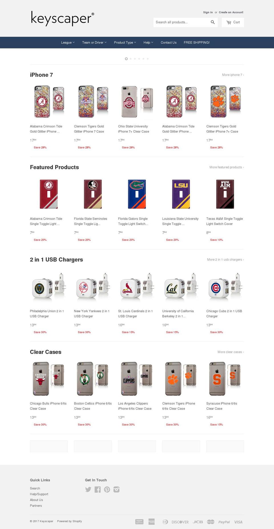 keyscaper.com shopify website screenshot