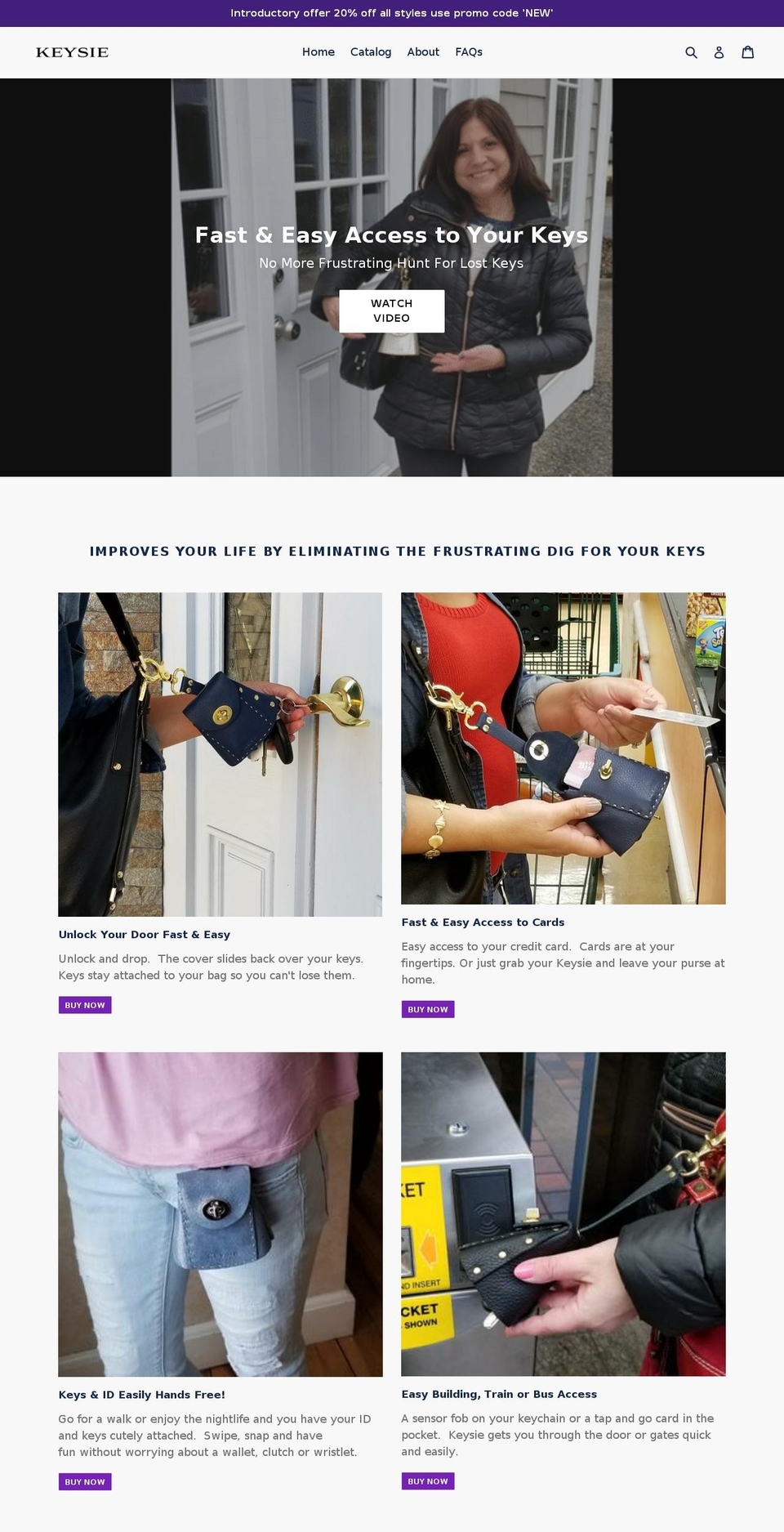 keysie.com shopify website screenshot