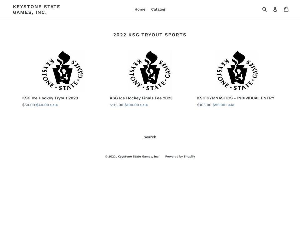 keystone-state-games-inc.myshopify.com shopify website screenshot
