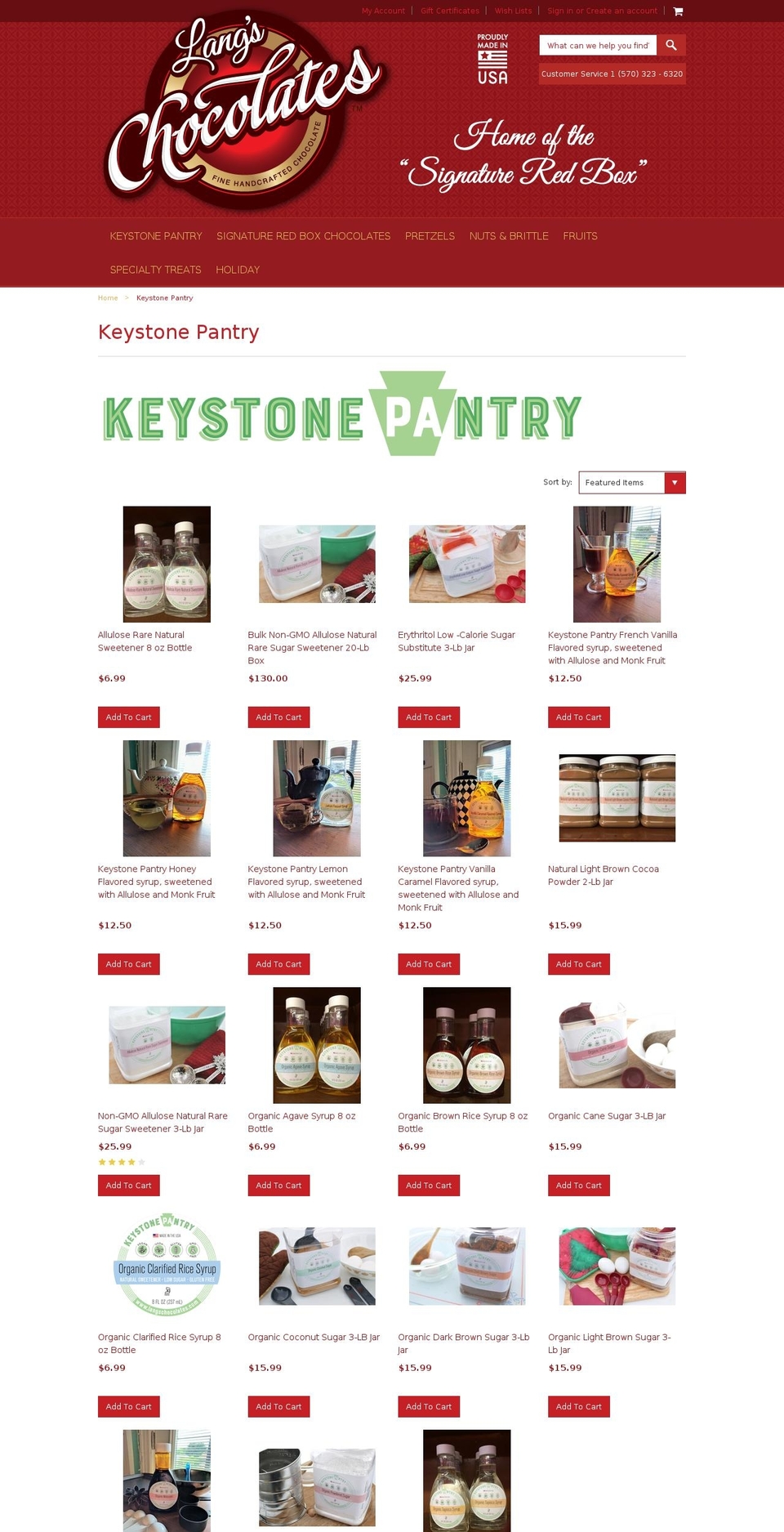 keystonepantry.com — Shopify storefront screenshot