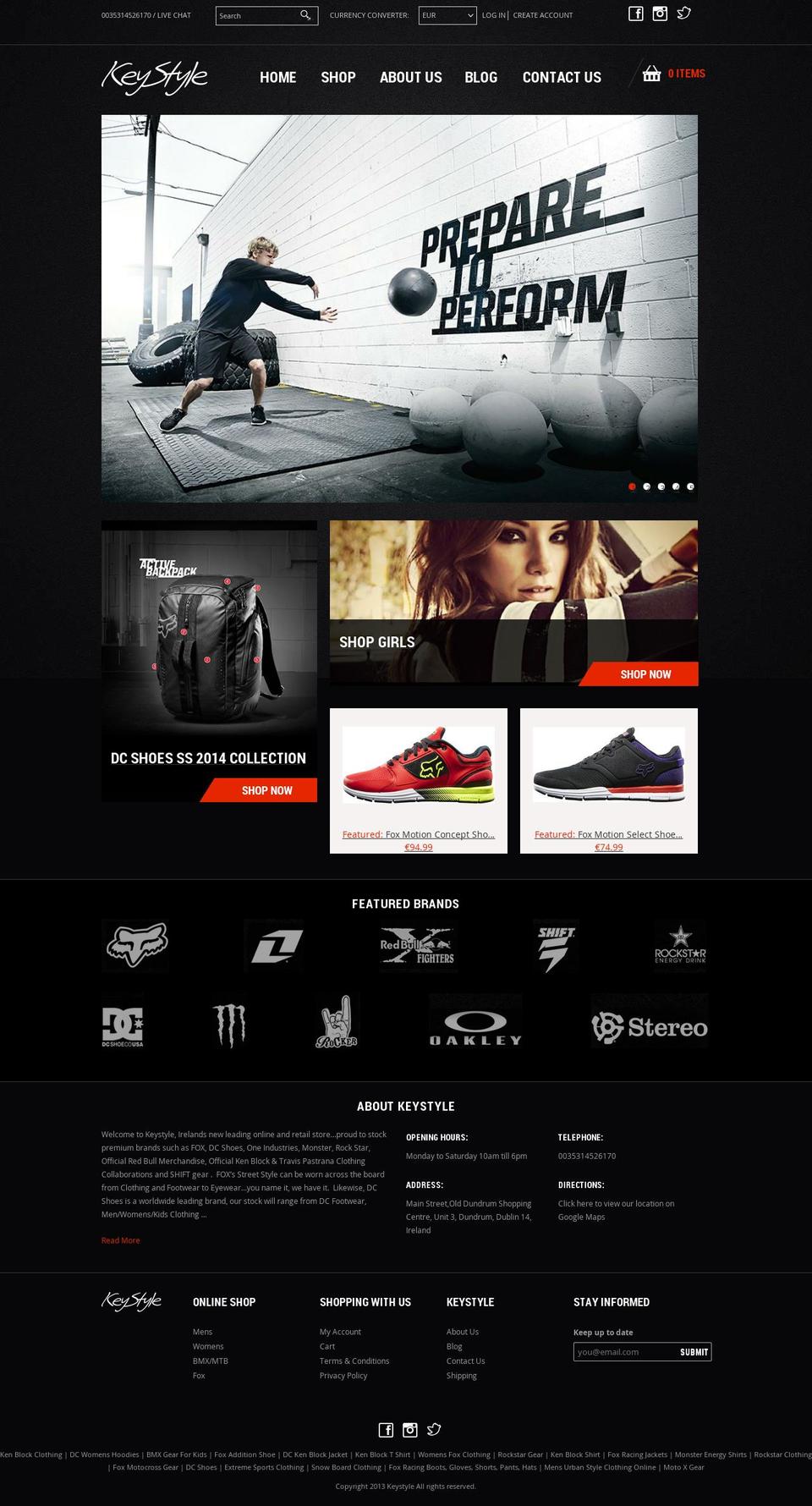 keystyleclothing.com — Shopify storefront screenshot