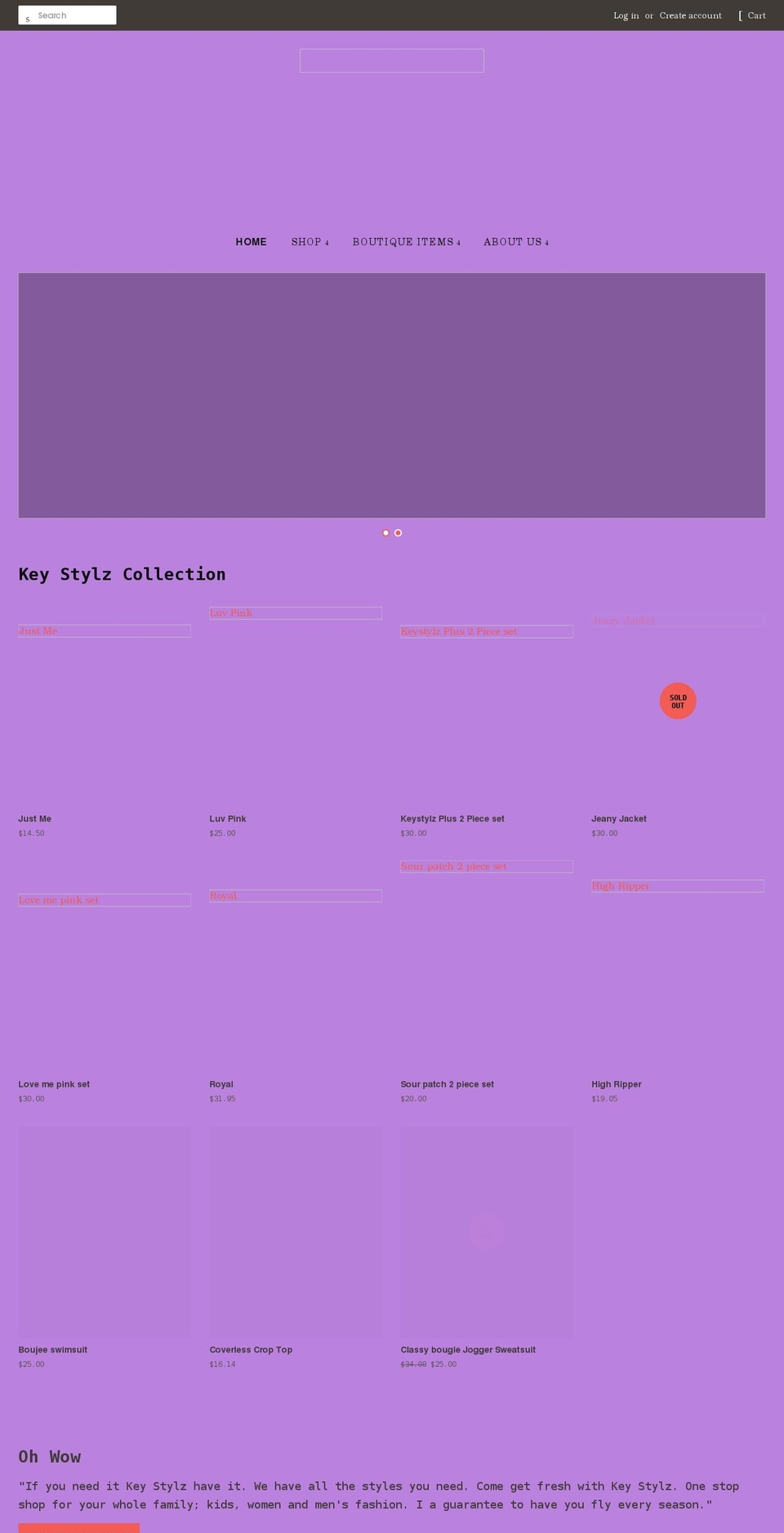keystylz.com shopify website screenshot