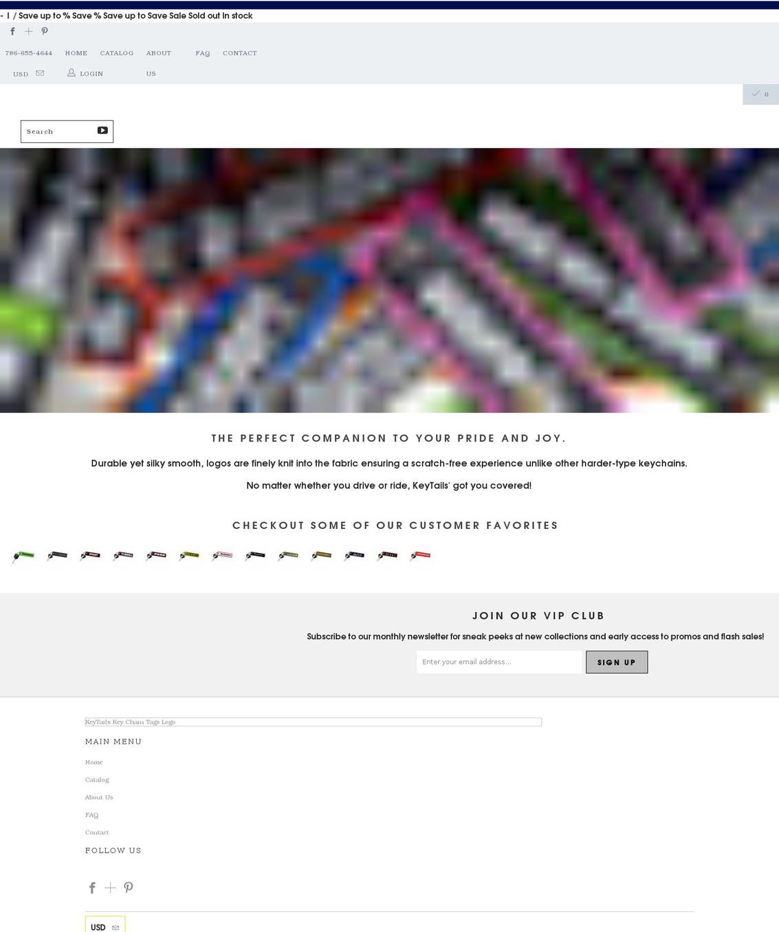 keytails.com shopify website screenshot