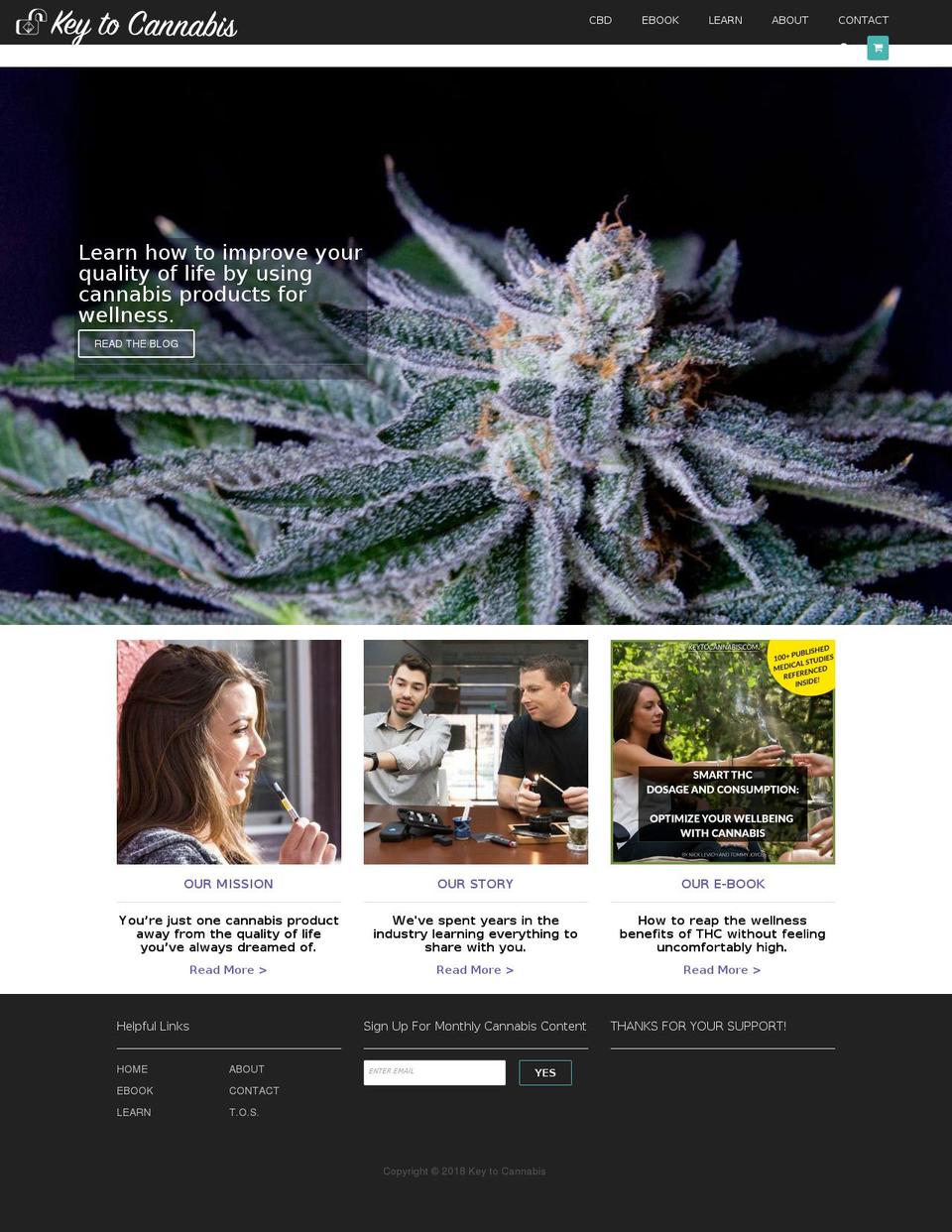 br-minimal Shopify theme site example keytocannabis.com