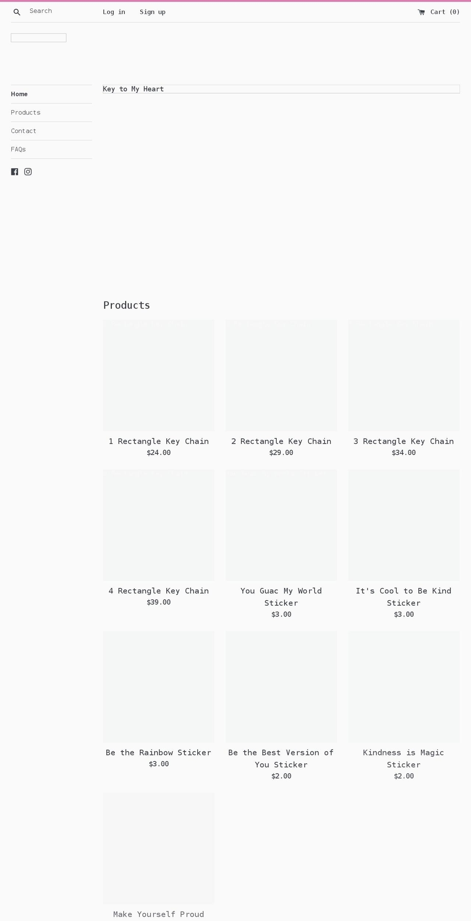 keytomyheart.com shopify website screenshot