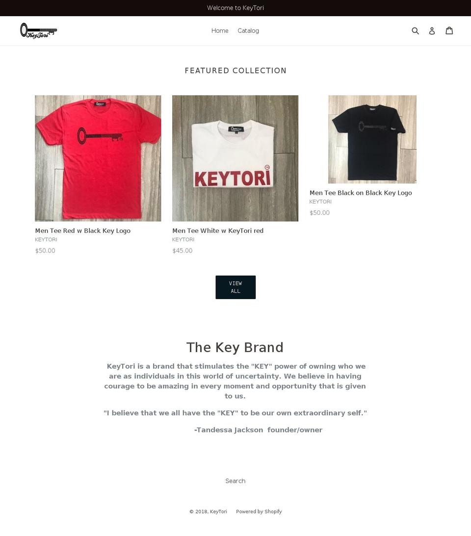 keytori.com shopify website screenshot