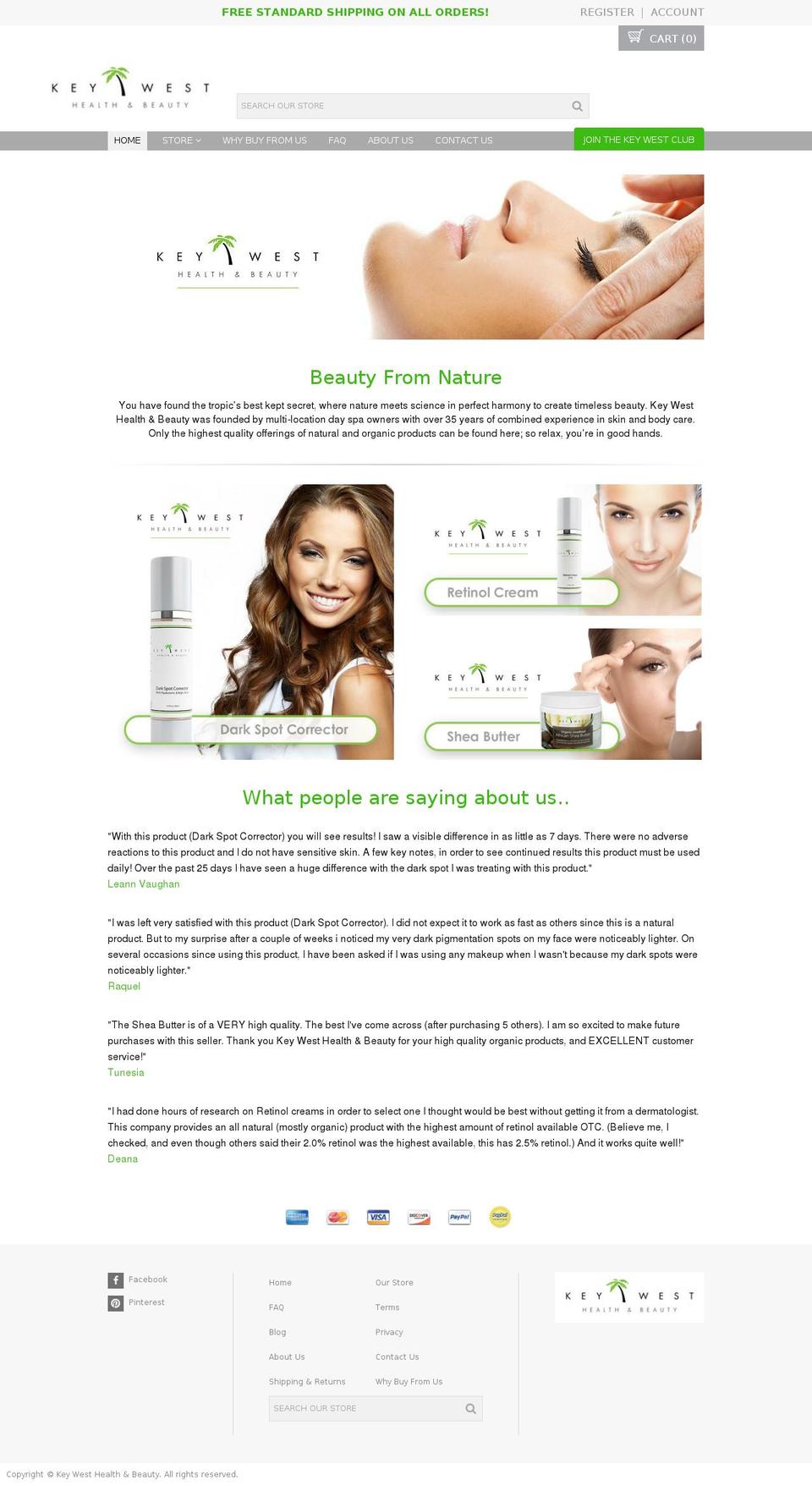 proven-profitable-theme-v8-8 Shopify theme site example keywestbeautystore.com