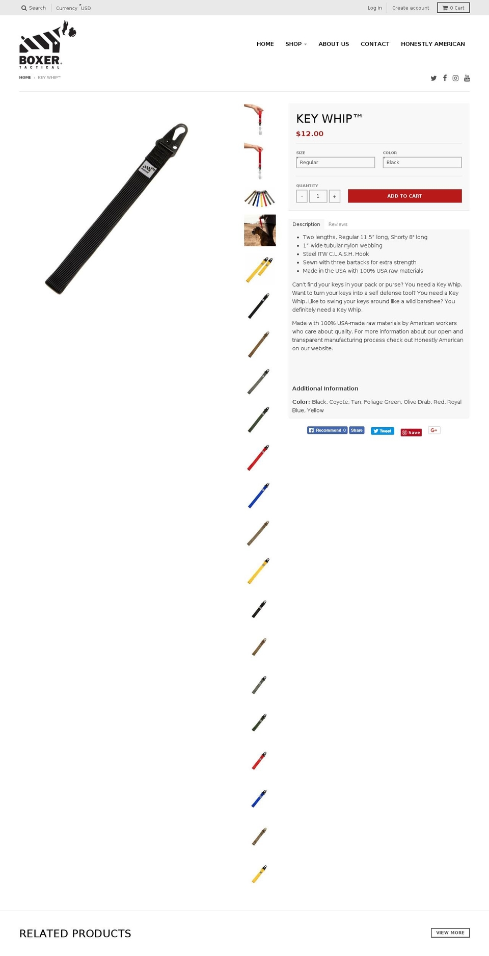 keywhips.com — Shopify storefront screenshot
