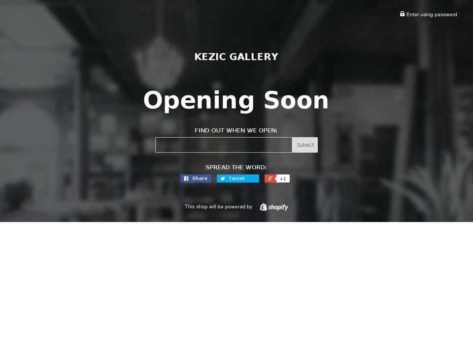 kezicstudios.com shopify website screenshot