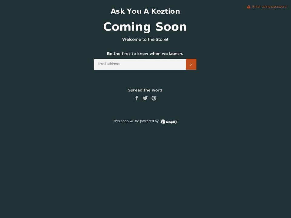 keztion.com — Shopify storefront screenshot