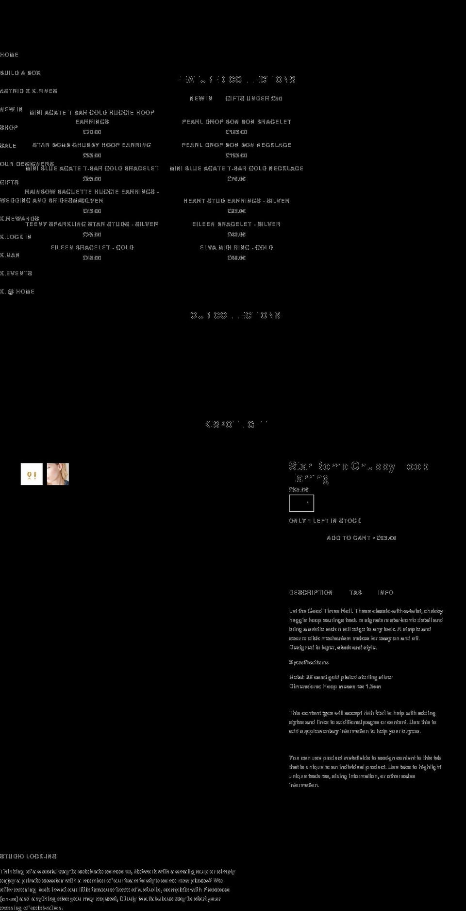 kfines.com shopify website screenshot
