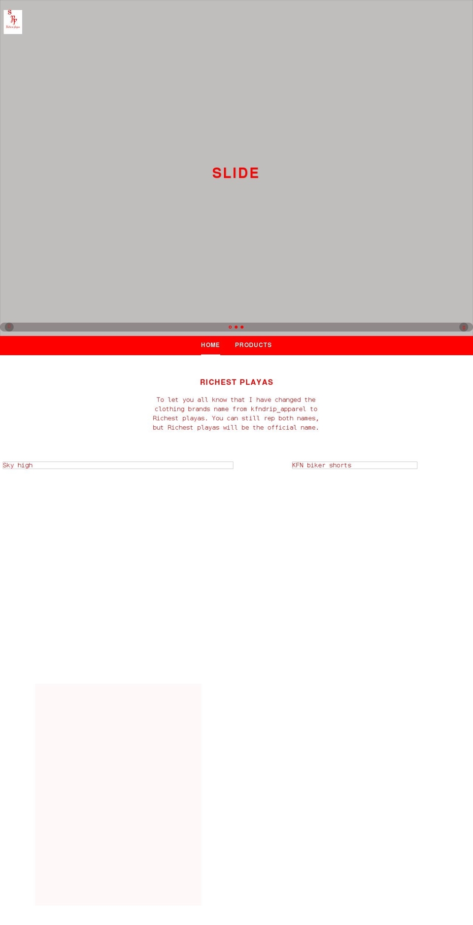 kfndrip.com shopify website screenshot