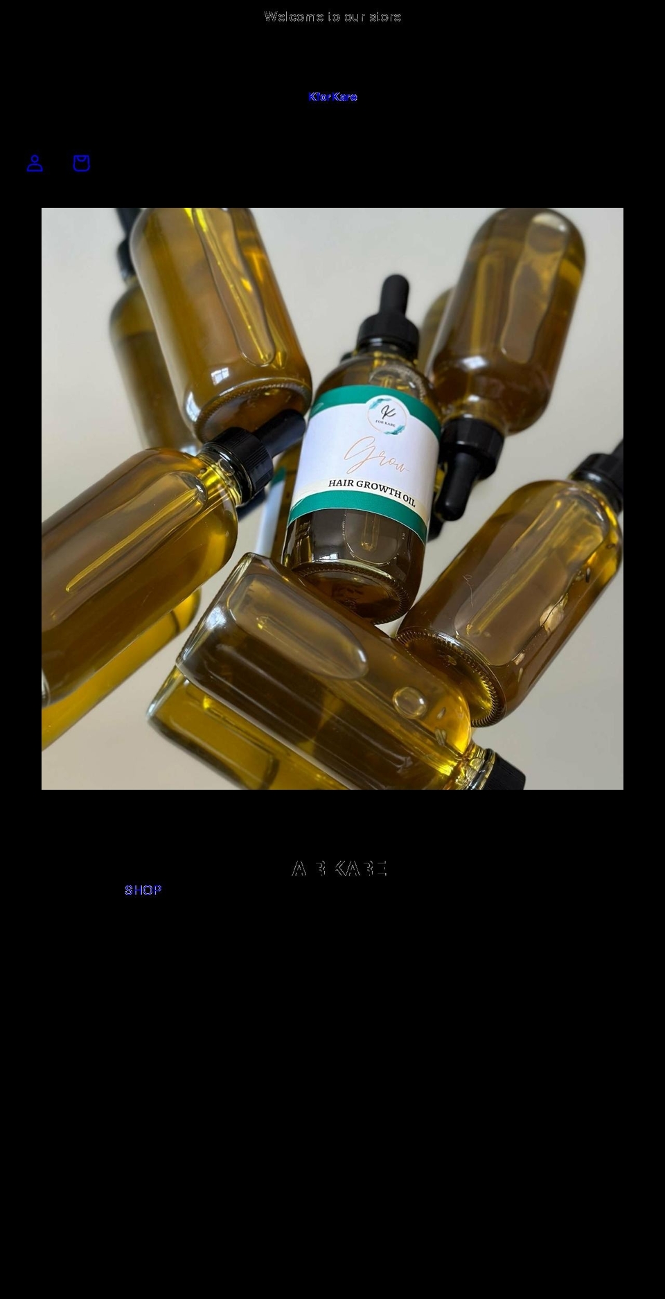 kforkare.com shopify website screenshot