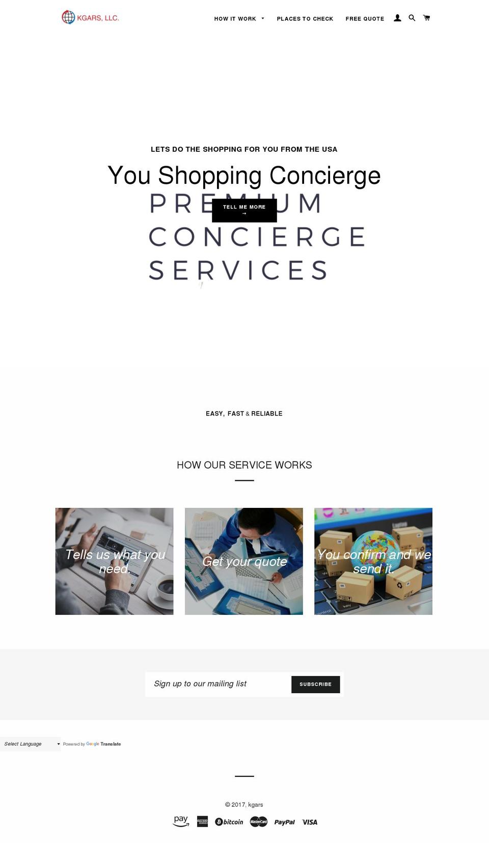 kgars.net shopify website screenshot