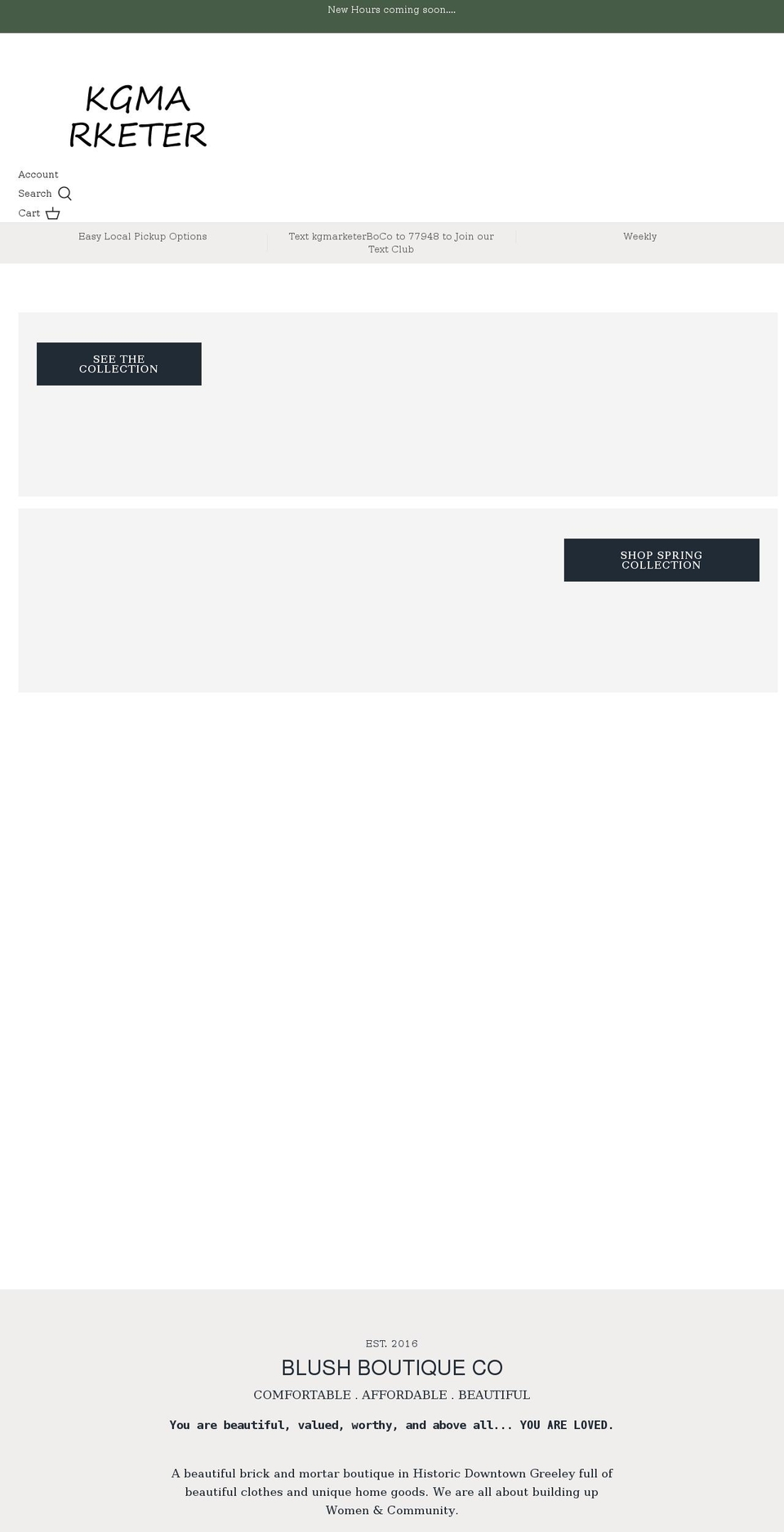 kgmarketer.com shopify website screenshot