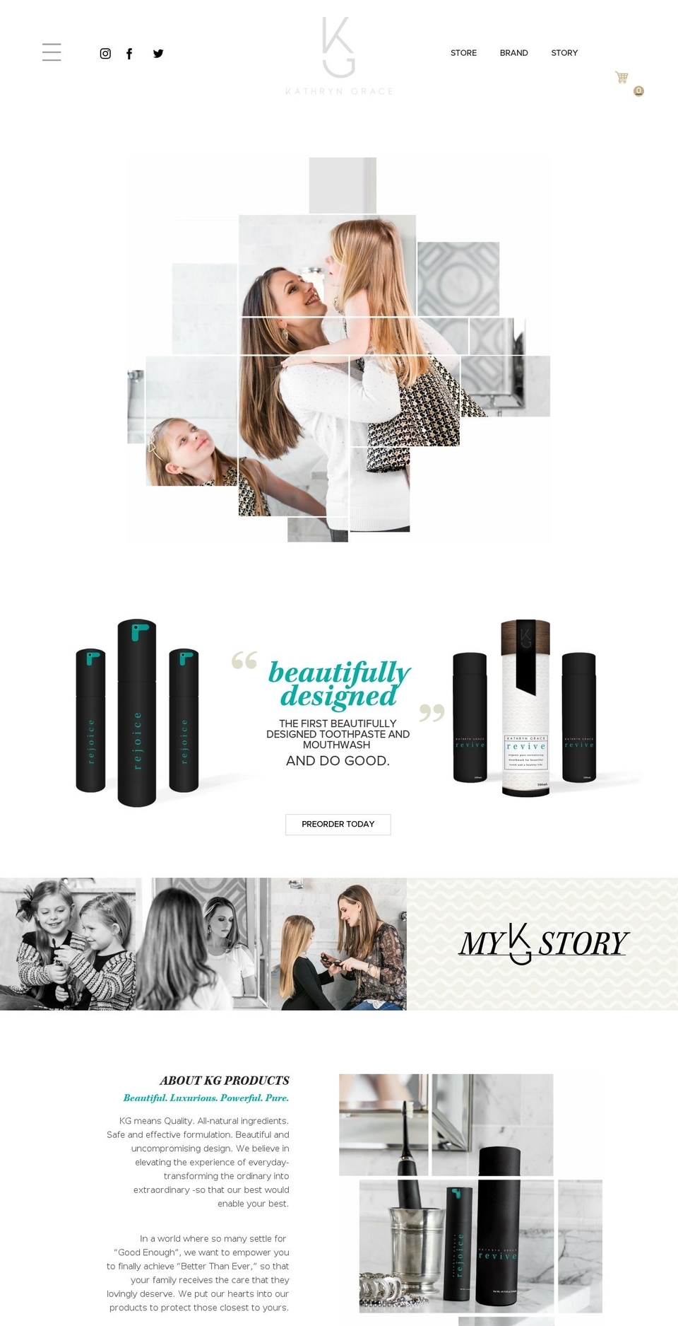kgnaturals.com — Shopify storefront screenshot