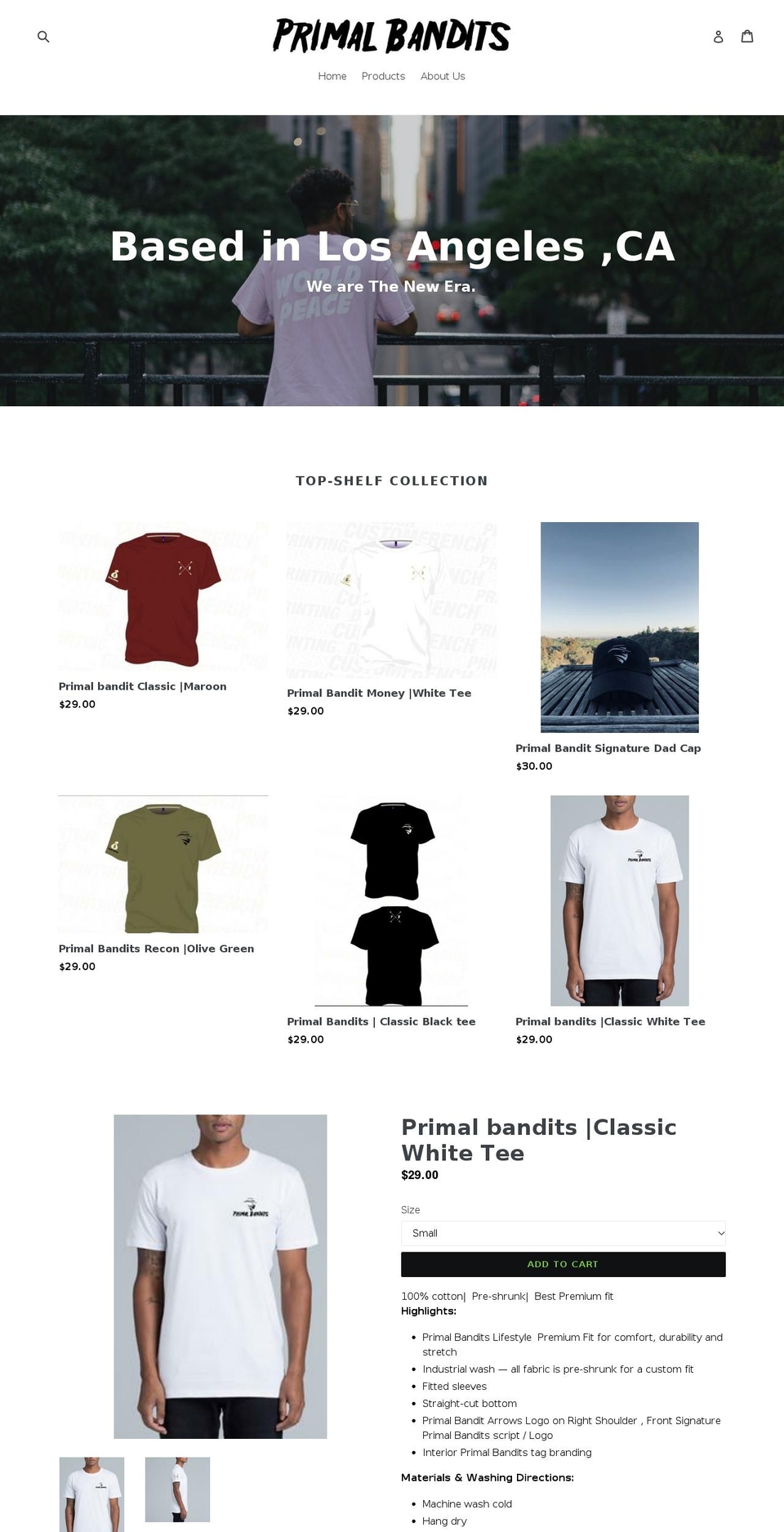 kgwesternapparel.com — Shopify storefront screenshot