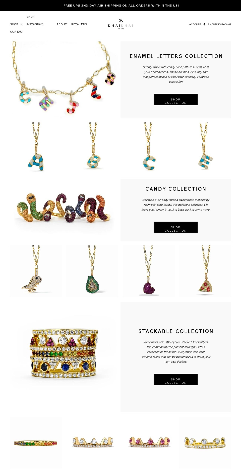 khaikhaijewelry.com shopify website screenshot