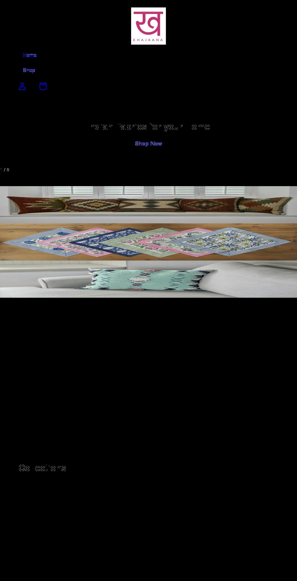 khajaana.co.uk shopify website screenshot