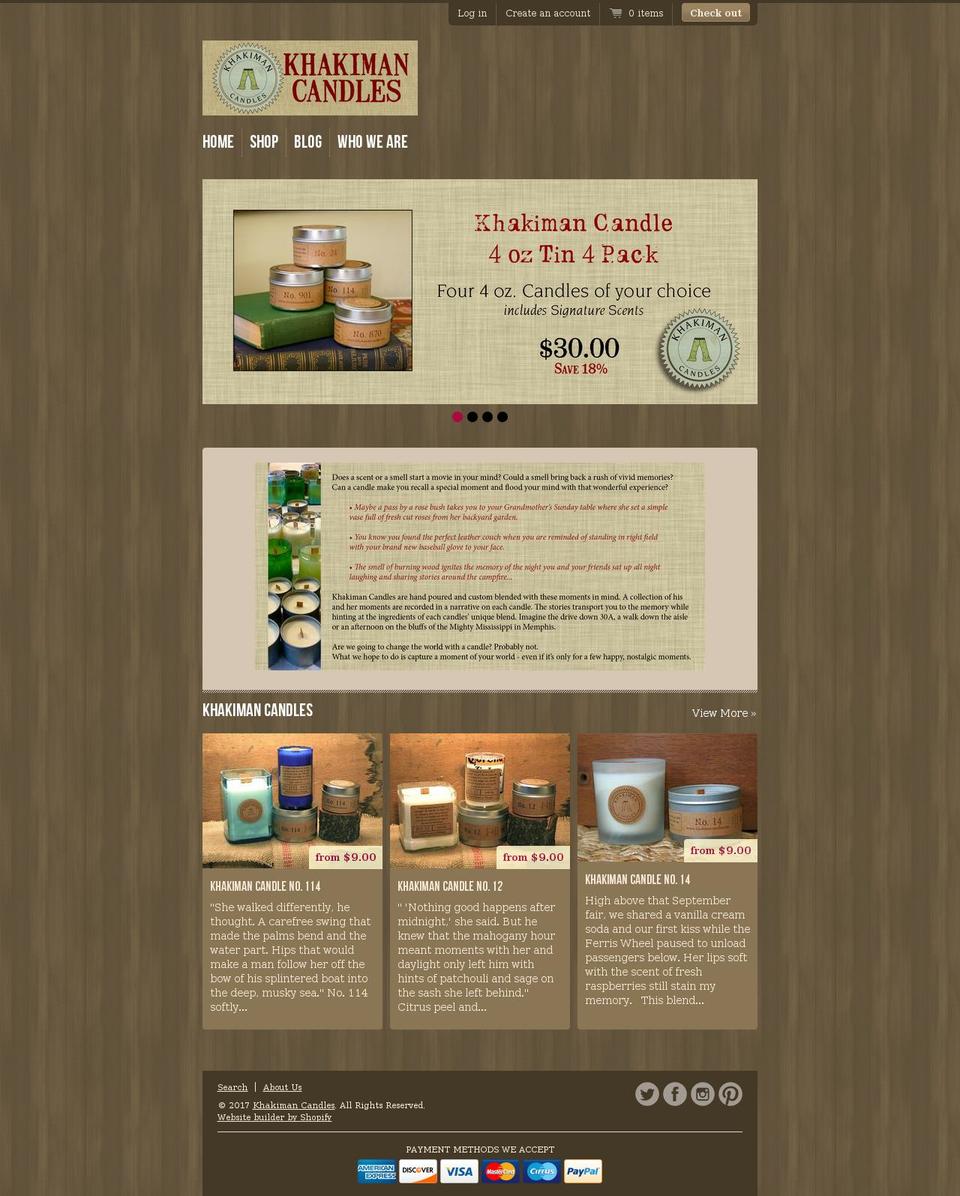 khakimandesigns.com shopify website screenshot