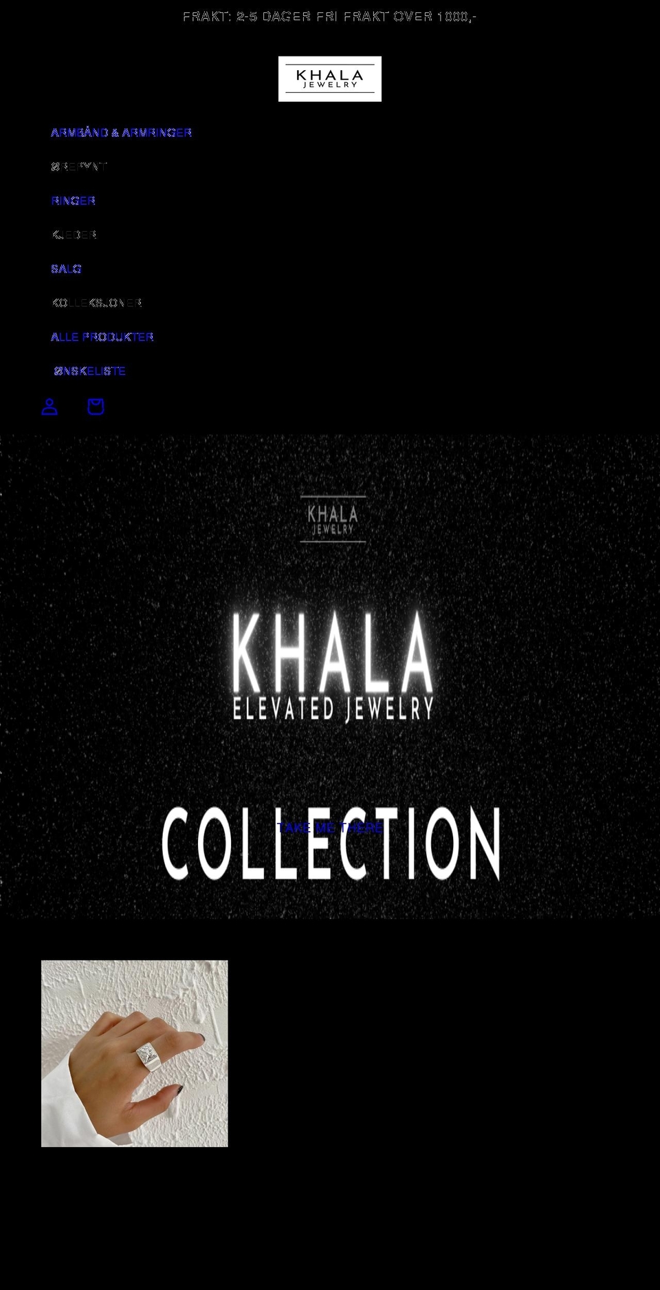 khalajewelry.com shopify website screenshot