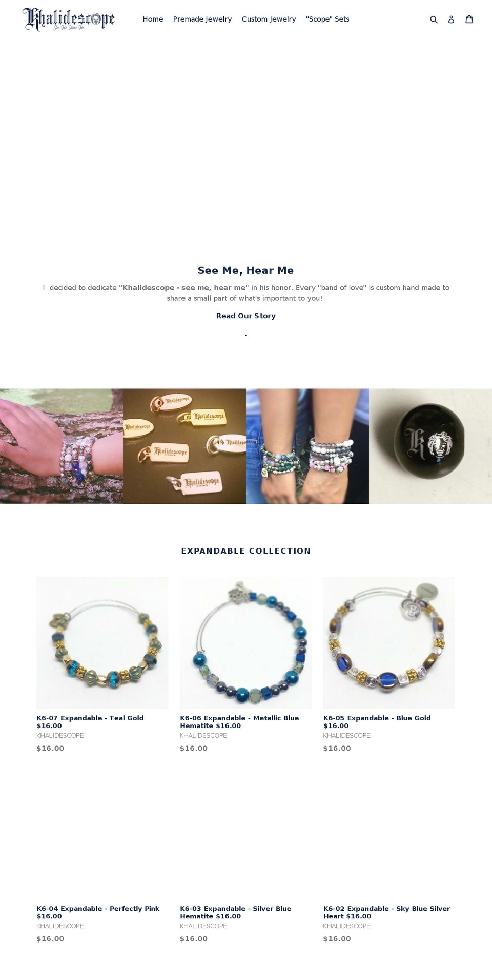 khalidescope.com — Shopify storefront screenshot