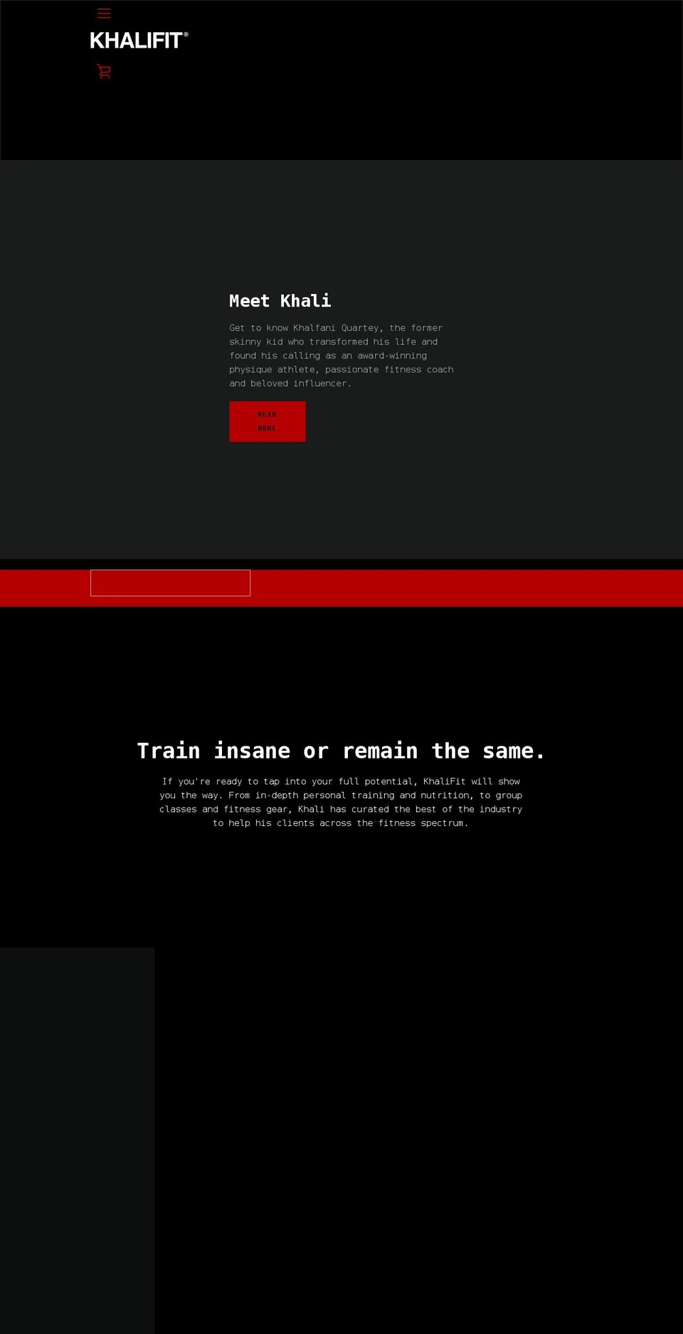 khalifit.com shopify website screenshot