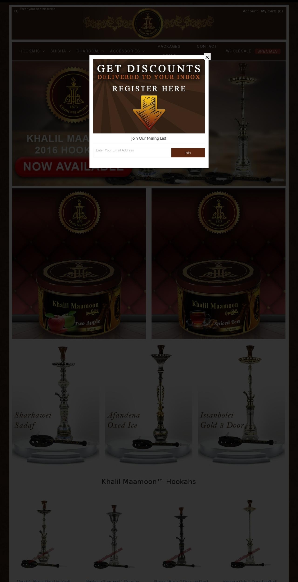 khalilmaamoon.com shopify website screenshot