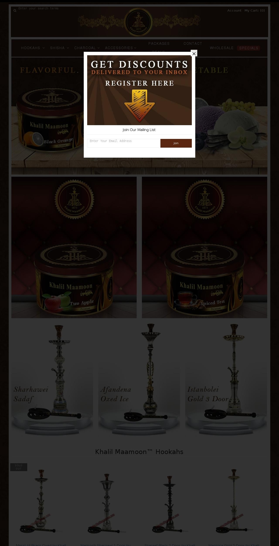 khalilmamoon.com — Shopify storefront screenshot