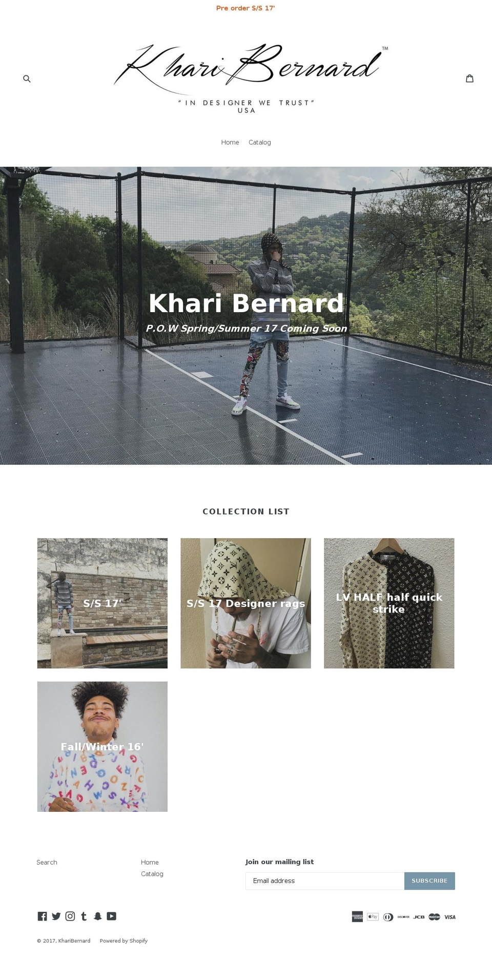 kharibernard.com shopify website screenshot