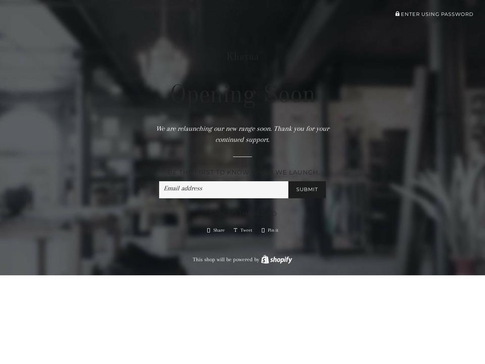 khavaa.com — Shopify storefront screenshot