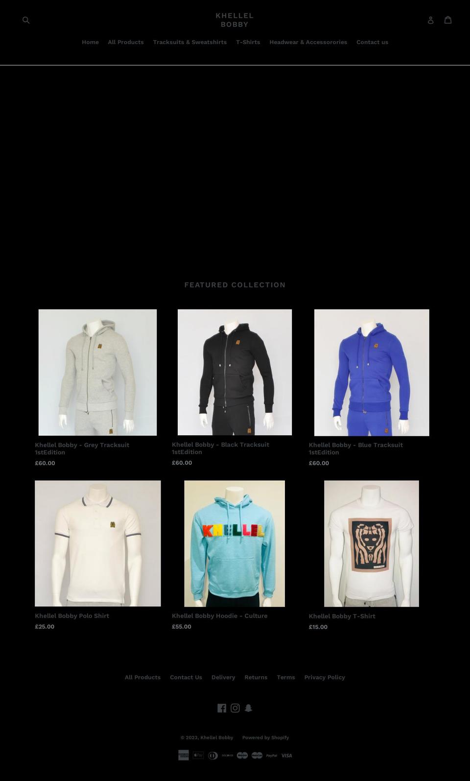 khellelbobby.com shopify website screenshot