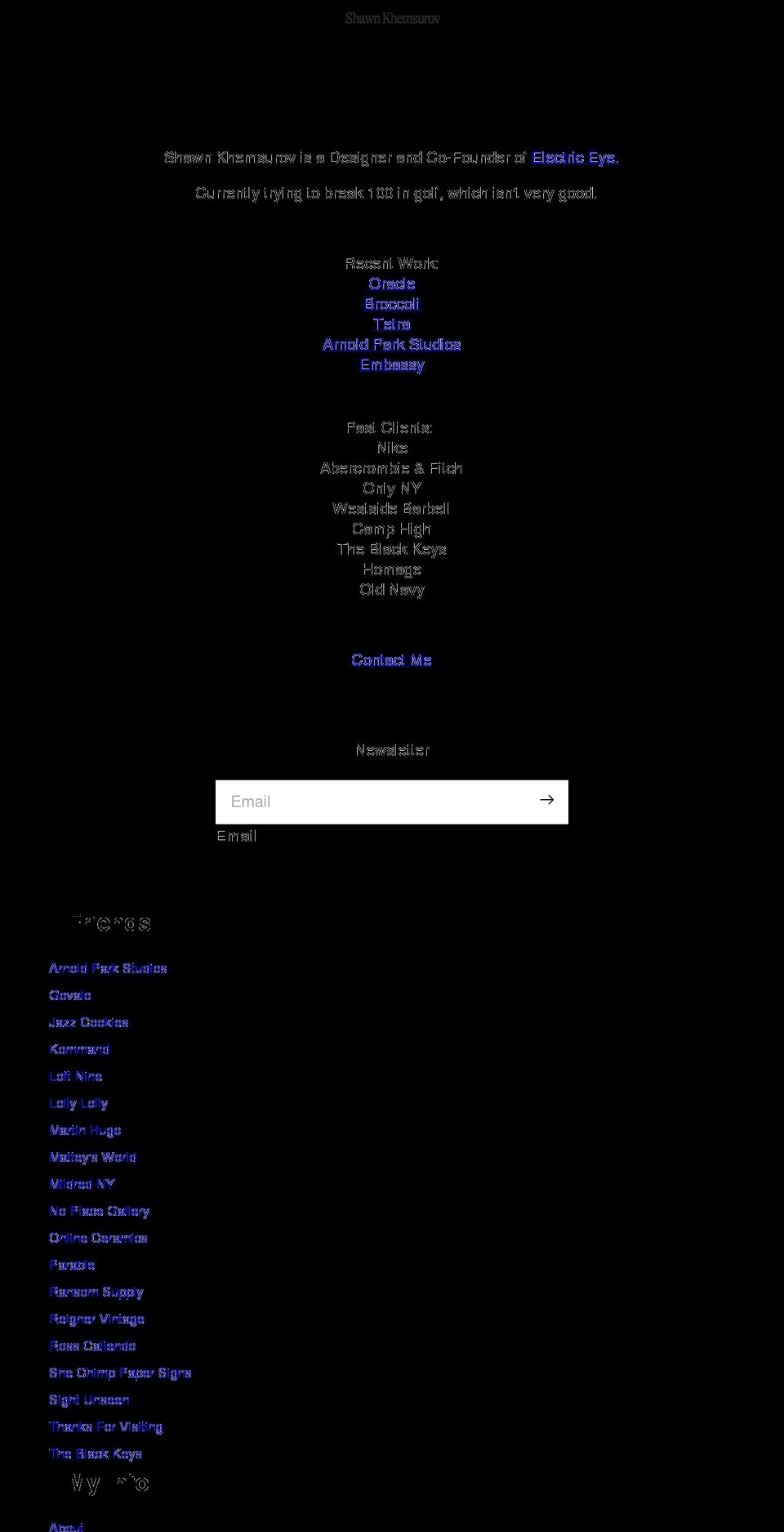 khemsurov.com shopify website screenshot